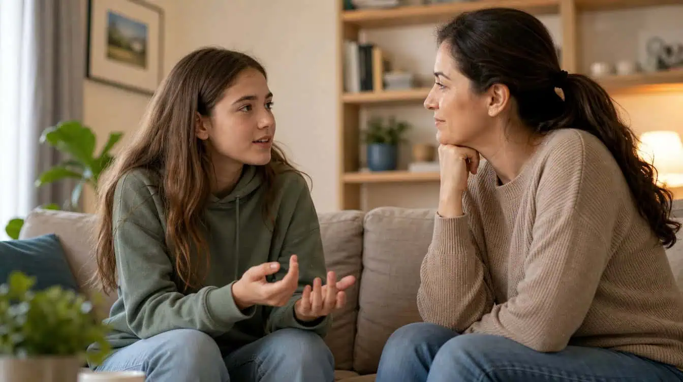 Discussion bienveillante mère et ado