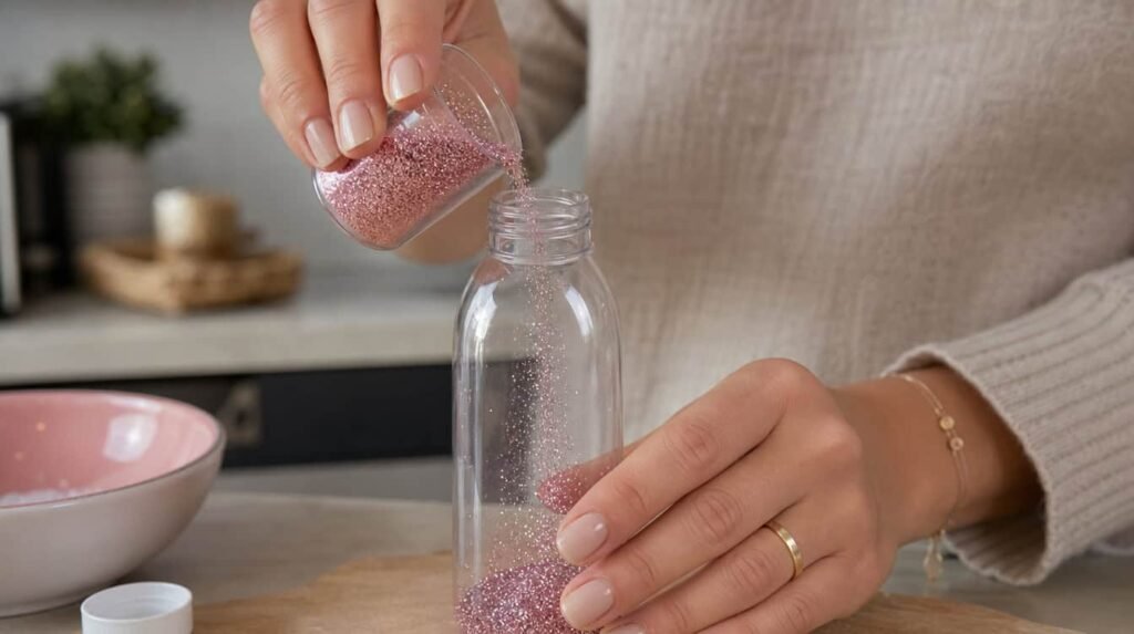 fabrication étape par étape bouteille sensorielle maison 