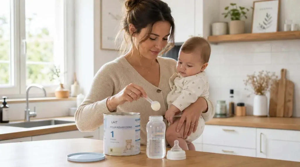 lait infantile biberon préparation nourrisson lait en poudre