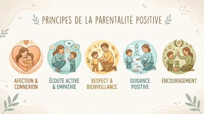 les 5 principes fondamentaux de la parentalité positive