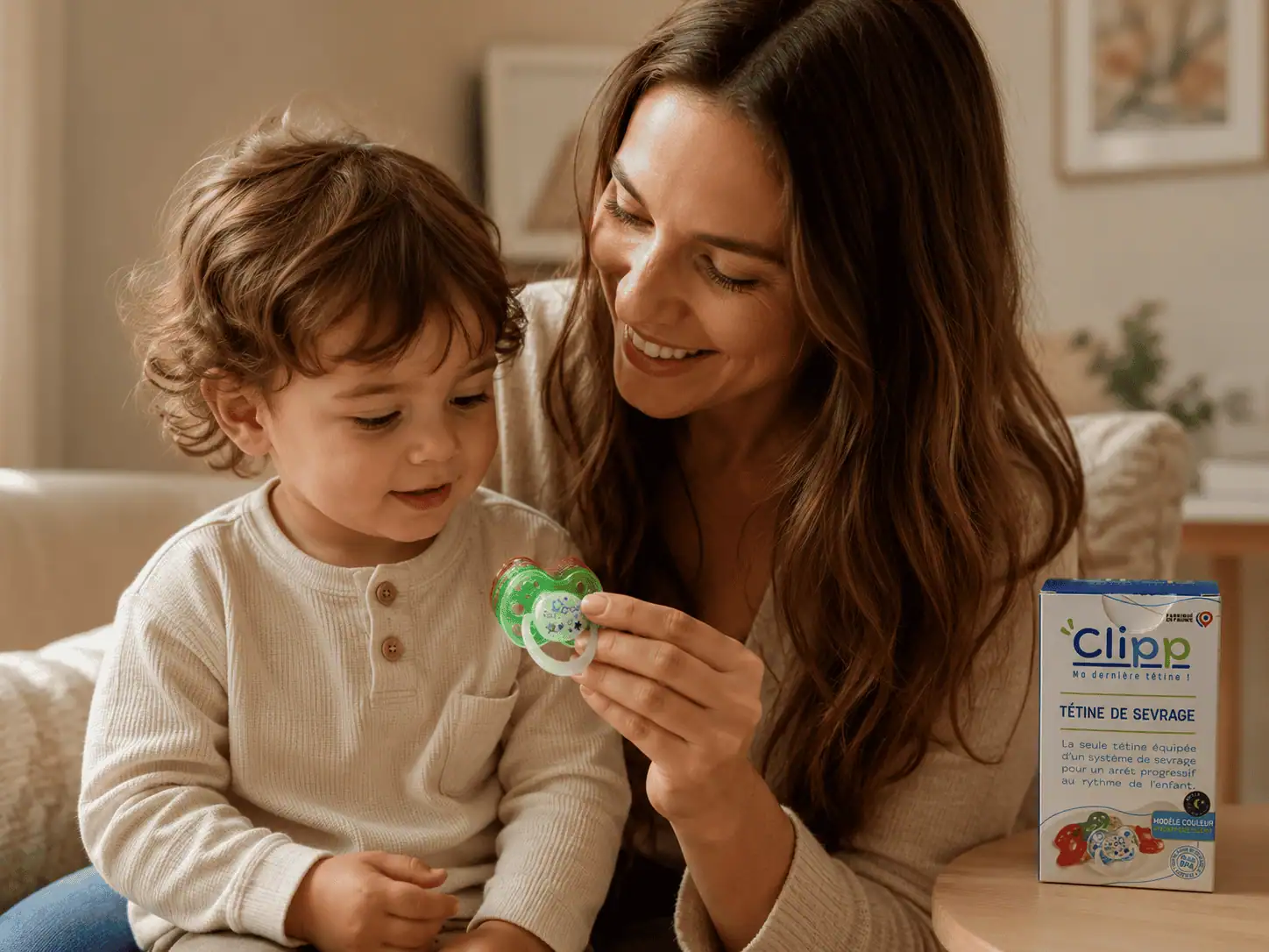 maman explique sevrage tétine enfant clipp tétine avis