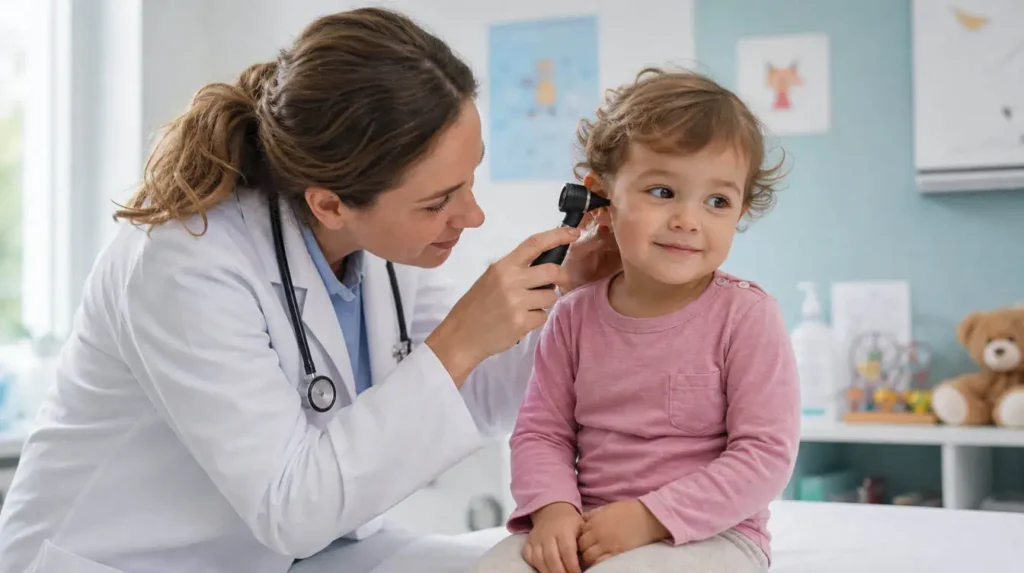 pédiatre vérifie audition enfant dépistage retard langage