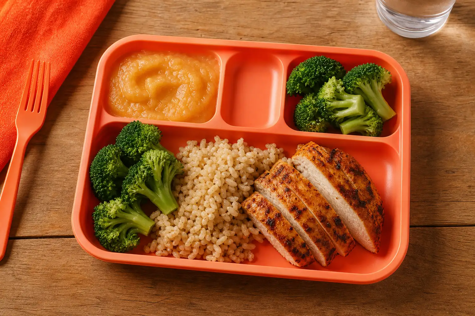 assiette équilibrée illustrant l'alimentation santé enfant au quotidien