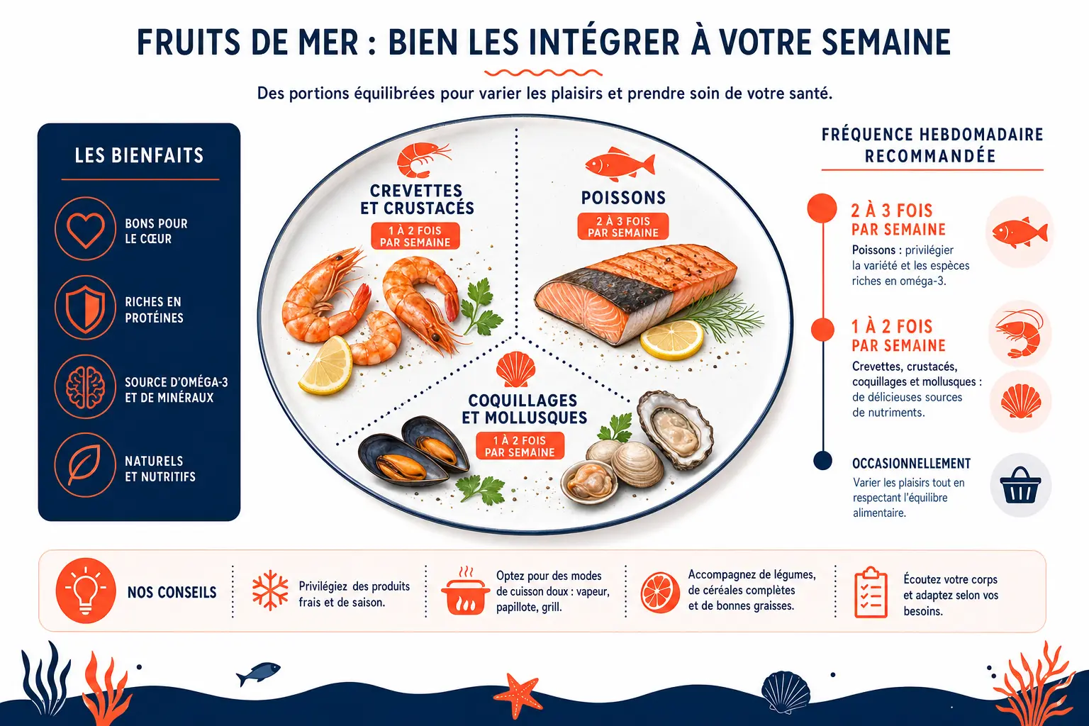 Quelle quantité de crevette enceinte par semaine ? quantité crevette enceinte recommandée par semaine